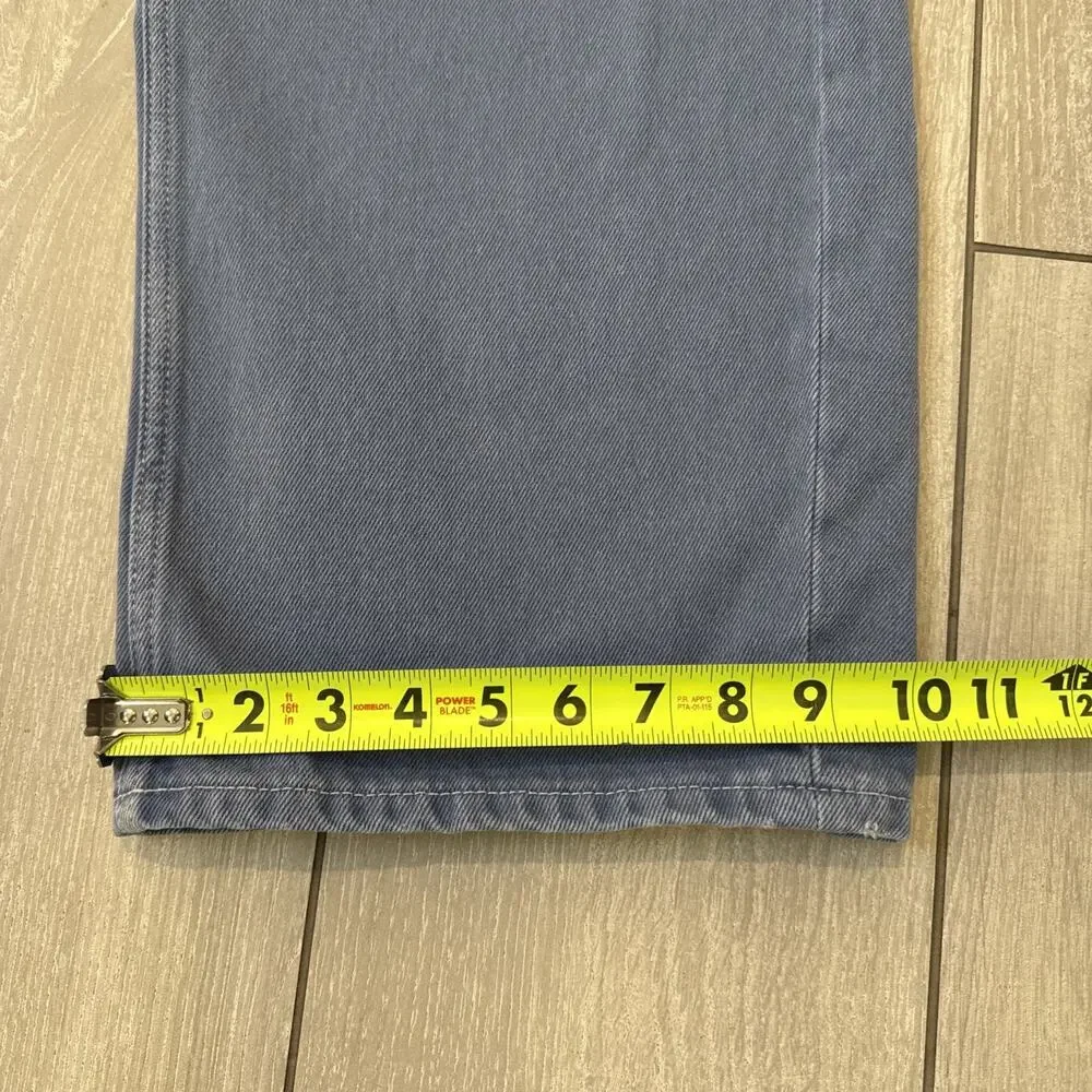 FREE PEOPLE We The Free Deep Trance Dropped Boyfriend Jeans Ocean Blue Size 30
